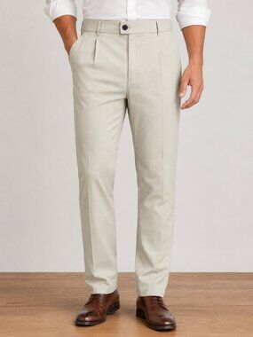 Goodfellow & Co Men's Cream Pleated Dress Pants - Size 36 - NWT